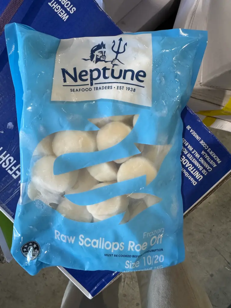 SCALLOP MEAT 10/20 T/SAIL&NEPTUNE 1kg x 10pk/ctn