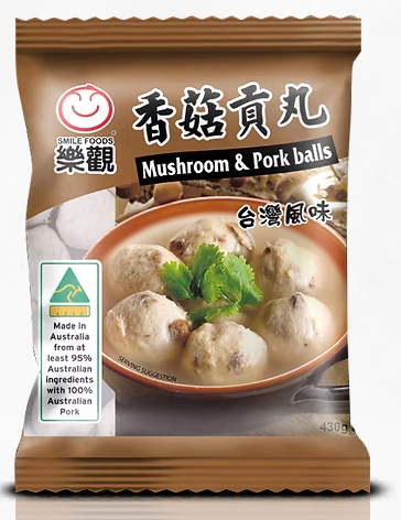 SMILE MUSHROOM PORK BALLS 430g x 15pk/ctn