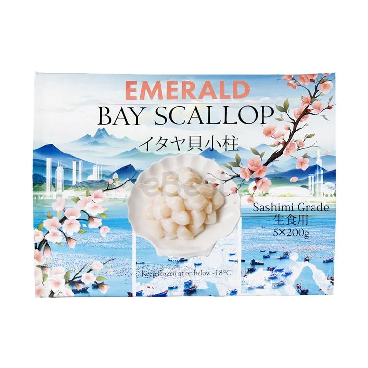 SCALLOP MEAT 60/80 SASHIMI 1kg x 10pk/ctn