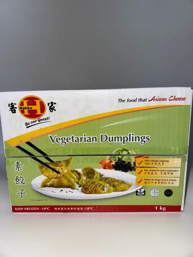 HAKKA VEGETARIAN GYOZA 1KG x 6pk/ctn