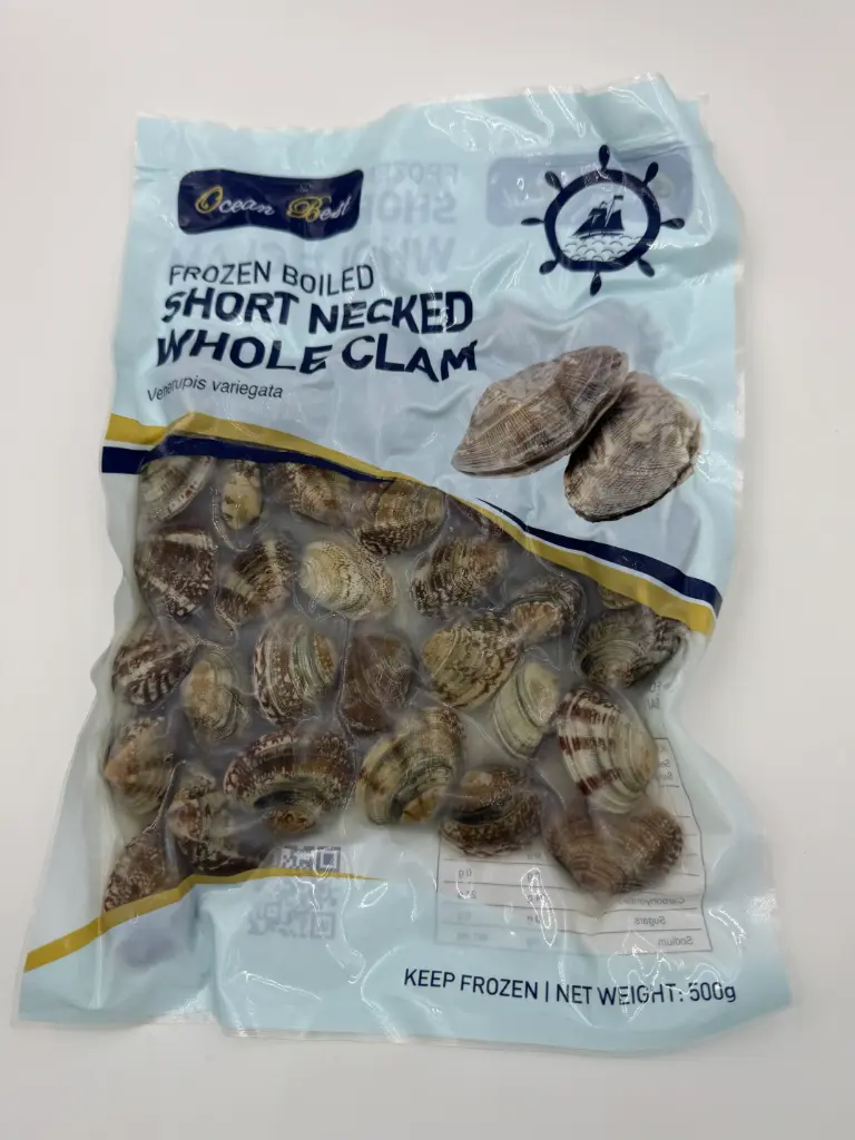 SHORT NECKED CLAM WHL O/BEST 500g x 10pk/ctn