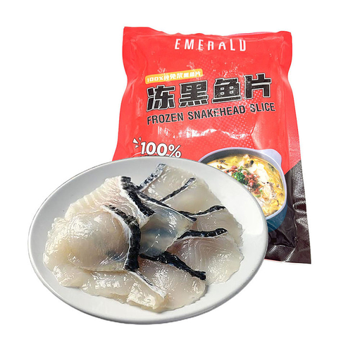[FSNAKEEM(I)] SNAKEHEAD SLICED FILLET EMERALD 黑鱼片500gx20/ctn