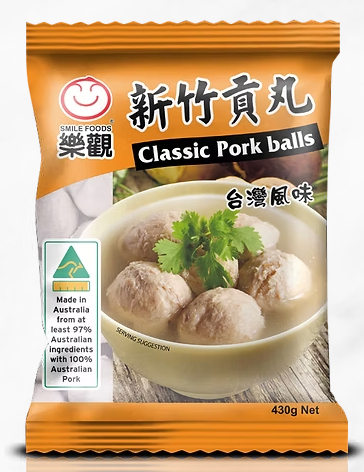 [SMICPB] SMILE CLASSIC PORK BALLS 430g x 15pk/ctn