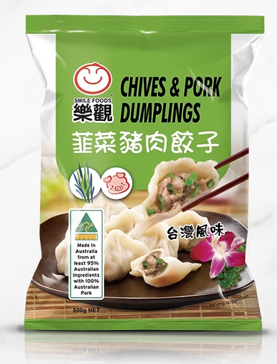 [SMICPD] SMILE CHIVES PORK DUMPLING 550g x 12pk/ctn