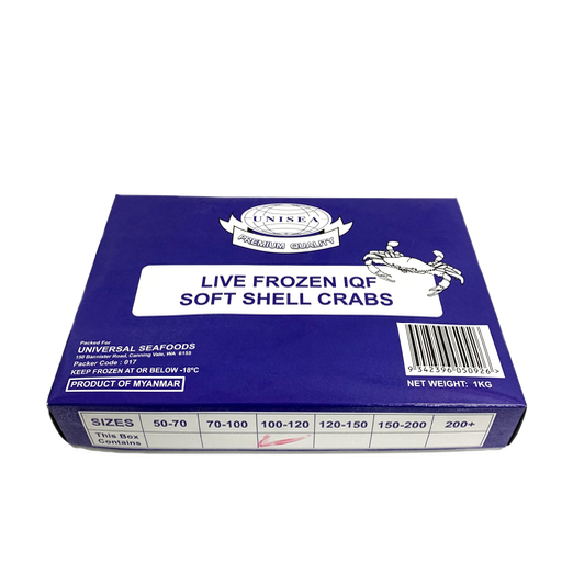 [SSC150UNI(I)] SOFT SHELL CRAB 150/200 UNI/TSAIL 1kg x 10pk/ctn
