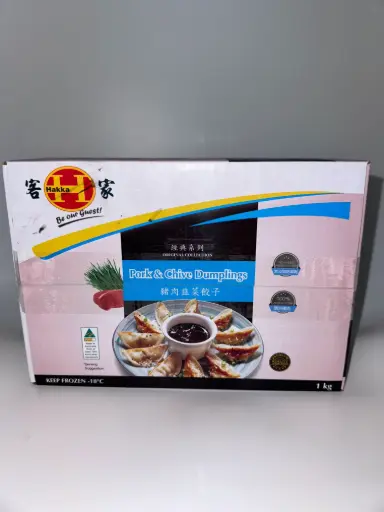 [HAKKAPRWNGROZA(I)] HAKKA PRAWN GYOZA 1KG x 6pk/ctn