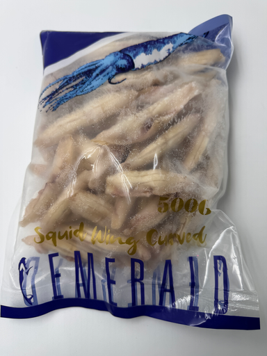 [SQWINGEME(I)] SQUID WINGS CURVED EMERALD 500g x 20pk/ctn